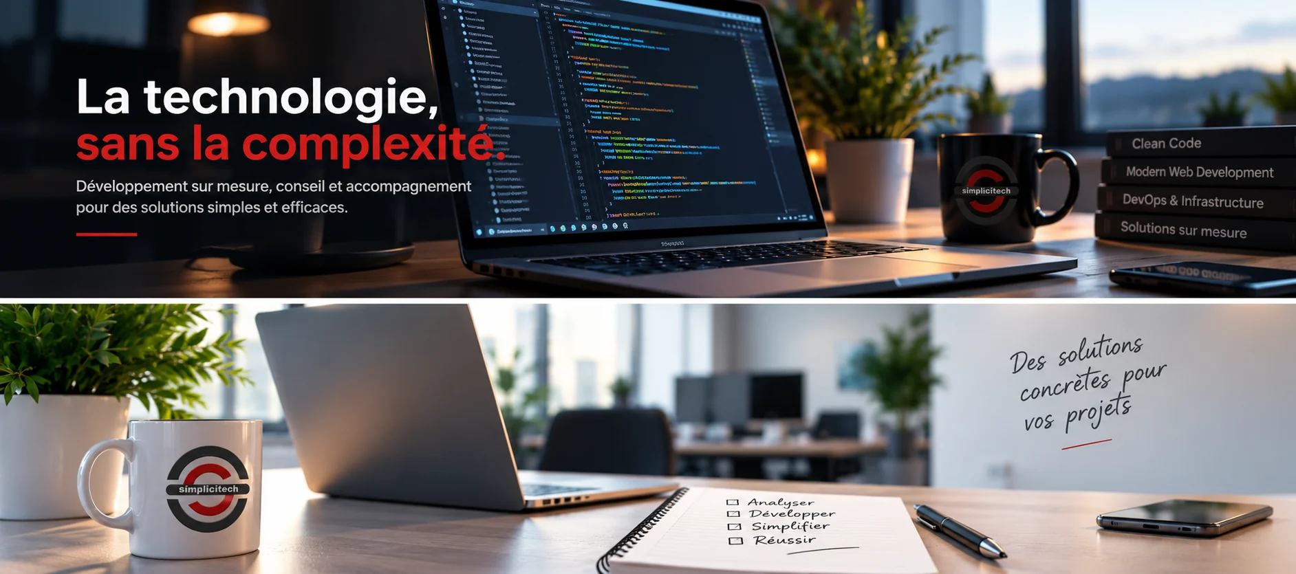 Univers de développement web et accompagnement numérique Simplicitech